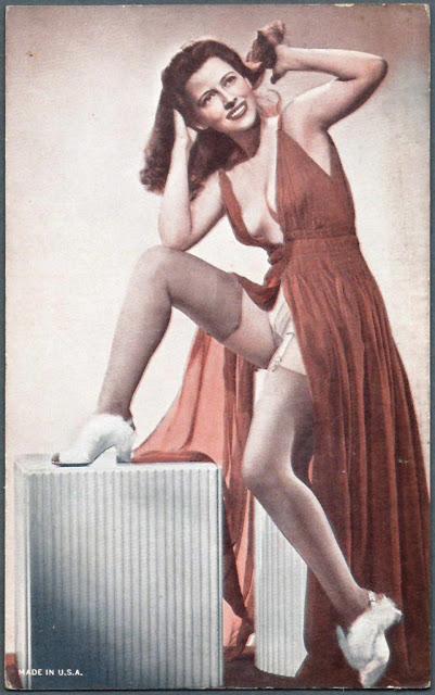 1940s Pin-Up Card Dispensed from Penny Arcade Vending Machines 