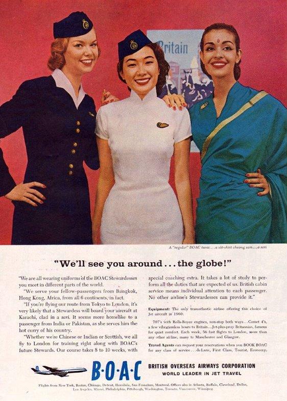 British Overseas Airways Corporation Advertisement - 1960 