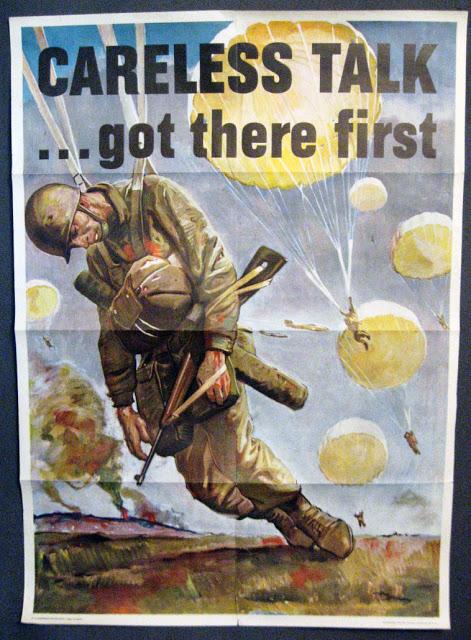Careless Talk ...got there first - USA Second World War Propoganda poster 1944 