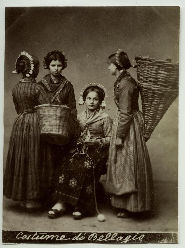 Women in Traditional Costume - Italy c1880's 