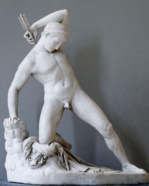 Wounded Niobid by French sculptor James Pradier 1822 